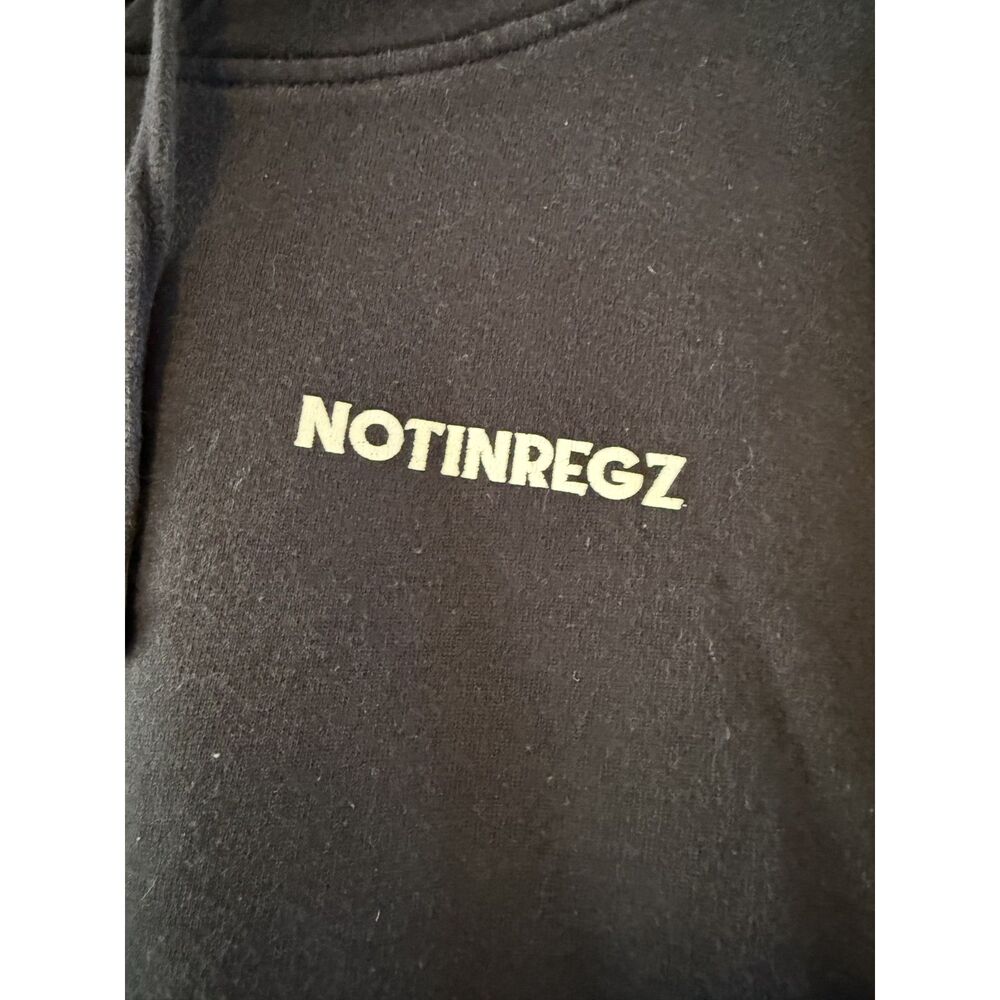 Not In Regz Limited Edition "Dropping Bombs Banging Moms" Hoodie - Picture 3 of 5
